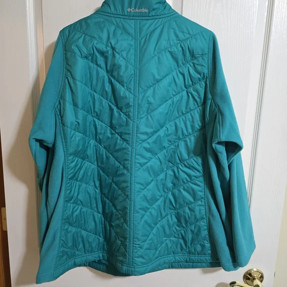 Columbia Women's Turquoise Puffer Jacket  Very Comfy Warm 3X /0036 - Picture 3 of 3